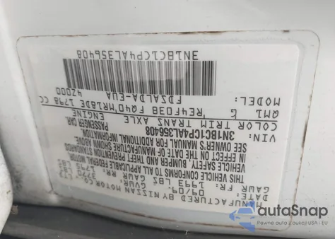 2010 Nissan Versa 1.8S from USA, damaged, VIN 3N1BC1CP4AL356408